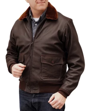 Iconic US Navy G-1 Flight Jacket with Removable Collar