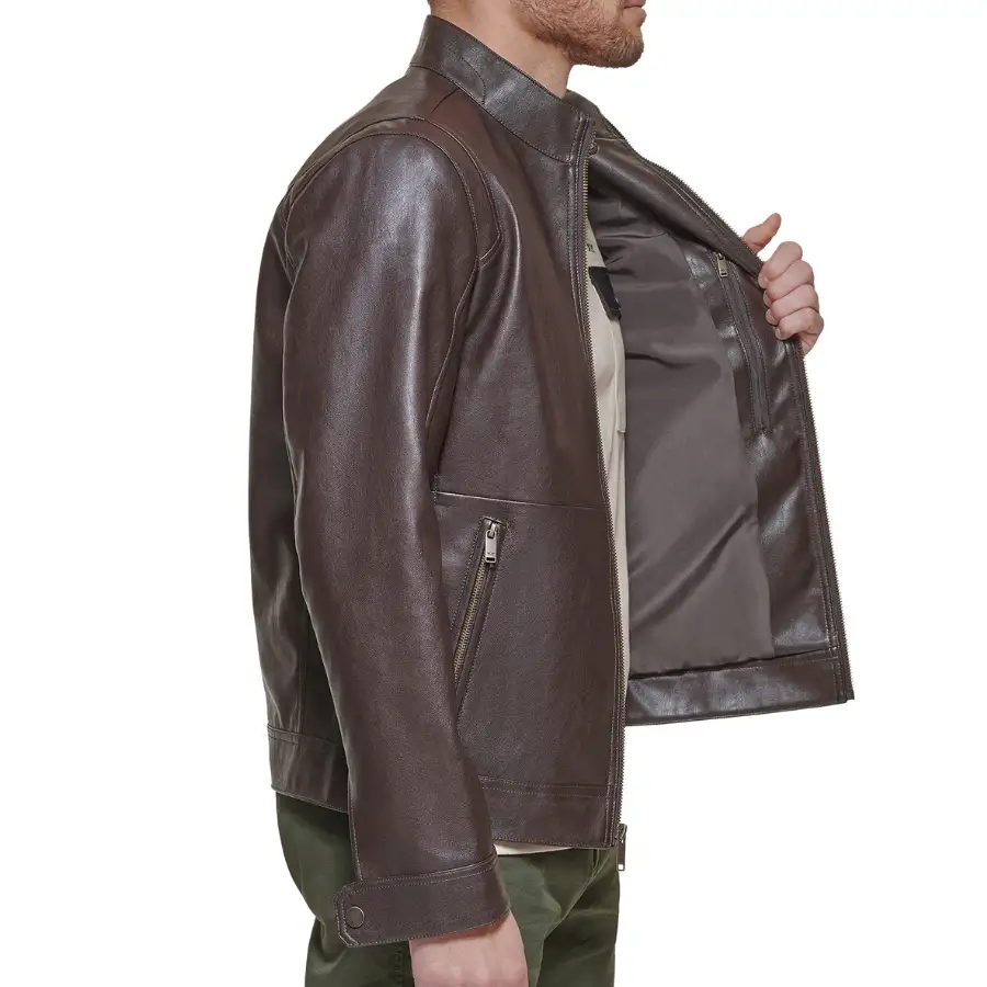 James Brown Leather Jacket for Mens