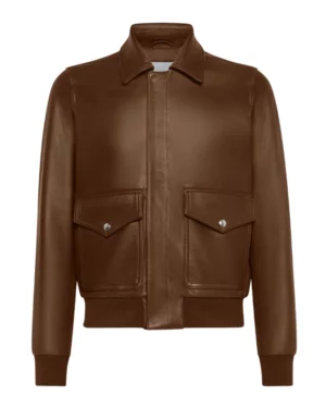 Rustic Raider A2 Brown Leather Bomber Jacket