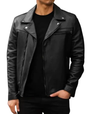 Robert Black Leather Jacket
