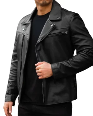 Robert Black Leather Jacket