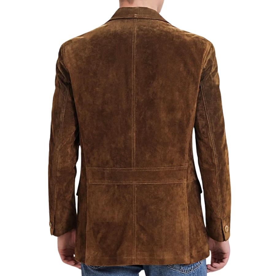 Zephyr Brown Suede Blazer