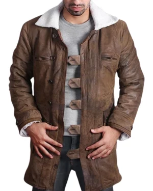 Mens-Brown-Bane-Sherpa-Leather-Coat