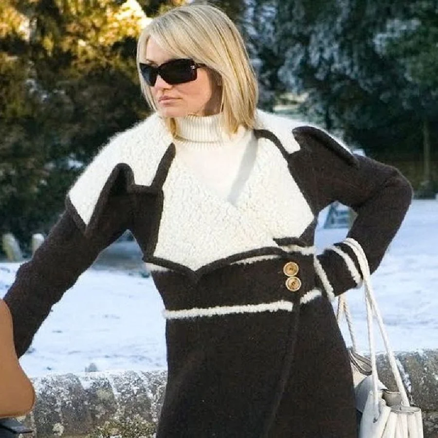 Cameron Chocolate Brown Wool Trench Coat - Image 2