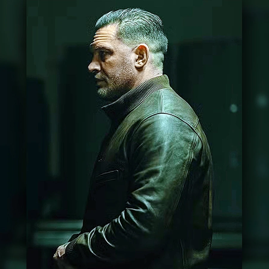 Tom Hardy Brown Leather Jacket From Mobland