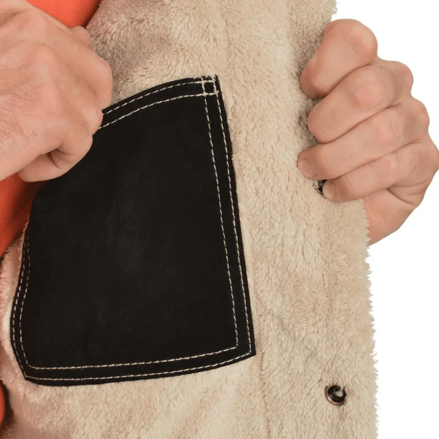 Brian Black Suede Trucker Sherpa Jacket - Image 4