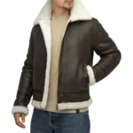 Gabriel B-3 Espresso Brown Leather Bomber Jacket
