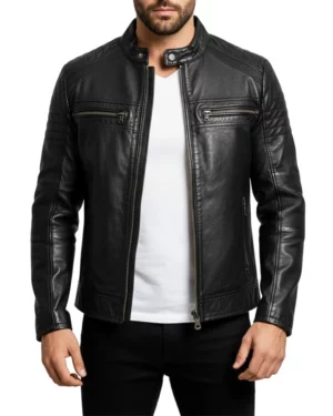 Wanderer Black Leather Jacket