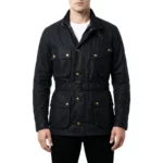 Derek Utility Field Black Cotton Jacket