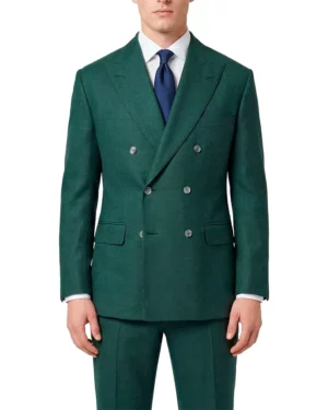 Brad Double-Breasted Green Suit